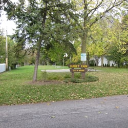 Sunset Park - Small (1.5 acres) west side park with mature trees and playground equipment