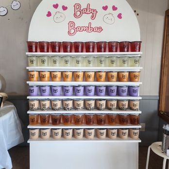 Boba Break Tea House - This wall holds 70 drinks - Bubble Tea Near Me - Glendora, California Boba Break Tea House - This wall holds 70 drinks - Bubble Tea Near Me - Glendora, California