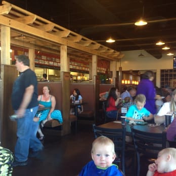 Pizza Pie Cafe - View from our table. - Pizza Near Me - West Jordan, Utah