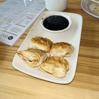 dan modern chinese - Pan fried chicken dumplings - Chinese Near Me - Manhattan Beach, California dan modern chinese - Pan fried chicken dumplings - Chinese Near Me - Manhattan Beach, California