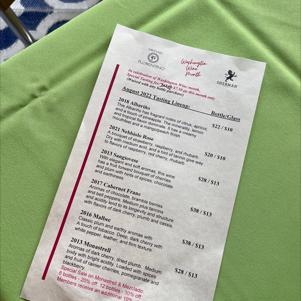 Michael Florentino Cellars - SoDo - vineyard in Seattle, WA