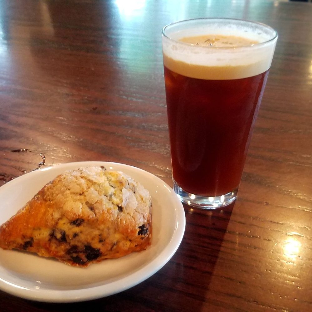 Broadcast Coffee Roasters - Blueberry scone and sparkling espresso - Coffee & Tea Near Me - Seattle, Washington Broadcast Coffee Roasters - Blueberry scone and sparkling espresso - Coffee & Tea Near Me - Seattle, Washington