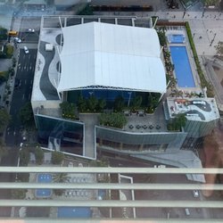 Kerry Sports - Covered tennis courts and lap pool on right.
