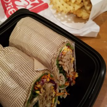 Chick-fil-A - I got a Grilled Cool wrap combo, that comes with a drink & Waffle Fries. ($9.35) - Fast Food Near Me - Granite Bay, California Chick-fil-A - I got a Grilled Cool wrap combo, that comes with a drink & Waffle Fries. ($9.35) - Fast Food Near Me - Granite Bay, California