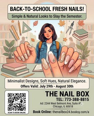 Back-to-school - Meeting up with old classmates before school starts for a timeless back-to-school manicure—the back-to-school vibes are off the charts! 💅✨📚 Back-to-school - Meeting up with old classmates before school starts for a timeless back-to-school manicure—the back-to-school vibes are off the charts! 💅✨📚