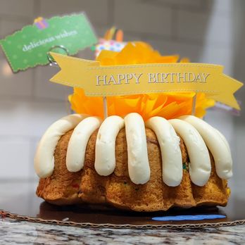 Nothing Bundt Cakes - 8-inch Confetti Birthday Cake. Ordered online and picked up in-store. This was $32.64 after taxes. - Desserts Near Me - Durham, North Carolina