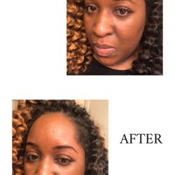 Huemon Beauty - Eyebrows before and after