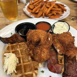 Chicken and waffles