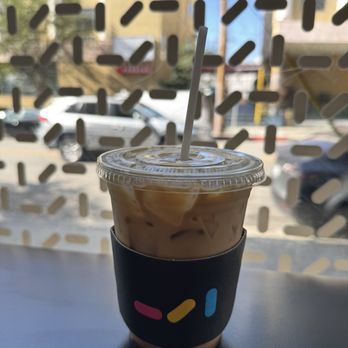 Document Coffee Bar - Document latte - iced with oat milk. Drink itself was 5/5! - Coffee & Tea Near Me - Los Angeles, California