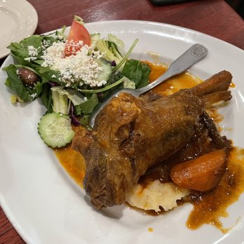 Pom & Olive - Baked Lamb Shank - Mediterranean Near Me - Costa Mesa, California