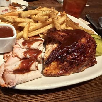Jack Stack Barbecue - Freight House - Two meat plate with turkey and chicken - Barbeque Near Me - Kansas City, Missouri Jack Stack Barbecue - Freight House - Two meat plate with turkey and chicken - Barbeque Near Me - Kansas City, Missouri