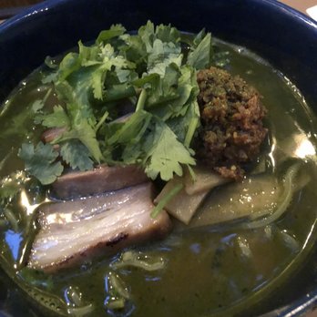 Karazishi Botan - Gamma Green Ramen with Char Siu - Ramen Near Me - Brooklyn, New York