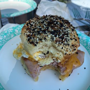 350° Bakery - Everything biscuit breakfast sandwich with ham. Great! - Bakeries Near Me - Pittsburgh, Pennsylvania