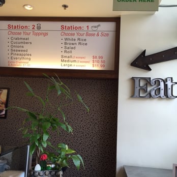 Poke Salad Bar - Starting line to order!! Very self explanatory, which makes it easy, plus nice people to help. - Poke Near Me - Pasadena, California