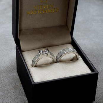 Steven Kretchmer - Wedding Band Set- The HO Pave ring and matching wedding band - Jewelry Near Me - Scottsdale, Arizona Steven Kretchmer - Wedding Band Set- The HO Pave ring and matching wedding band - Jewelry Near Me - Scottsdale, Arizona