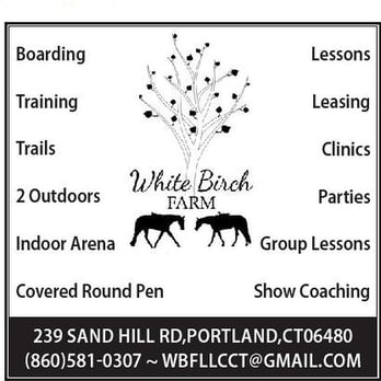 White Birch Farm, LLC - Offering lots of horse related things to do! - Horse Boarding Near Me - Portland, Connecticut White Birch Farm, LLC - Offering lots of horse related things to do! - Horse Boarding Near Me - Portland, Connecticut
