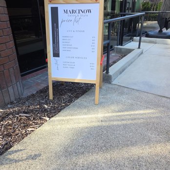 Marcinow Salon & Style - Price list for their services - Hair Stylists Near Me - Costa Mesa, California Marcinow Salon & Style - Price list for their services - Hair Stylists Near Me - Costa Mesa, California