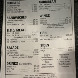 All Seasons Catering - Menu