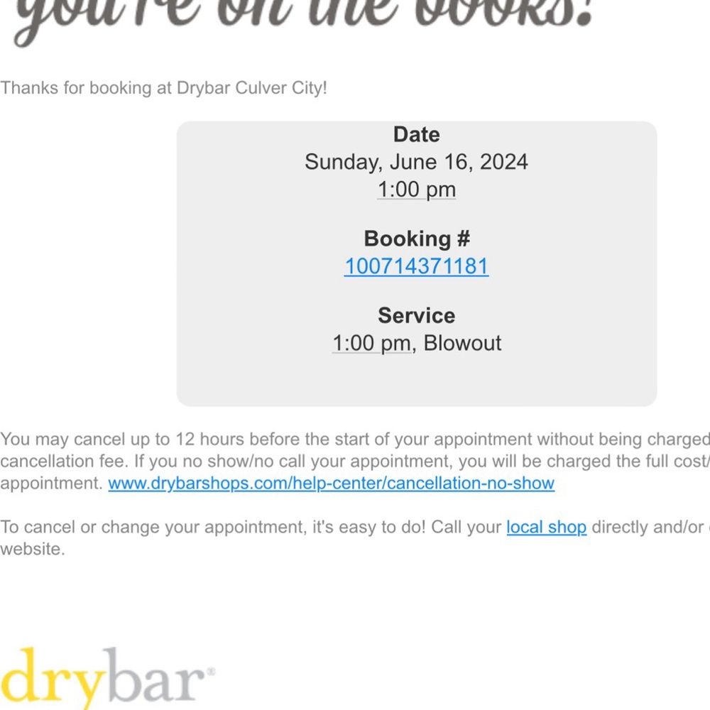 Drybar - Culver City - Appointment booking - Blow Dry/Out Services Near Me - Culver City, California