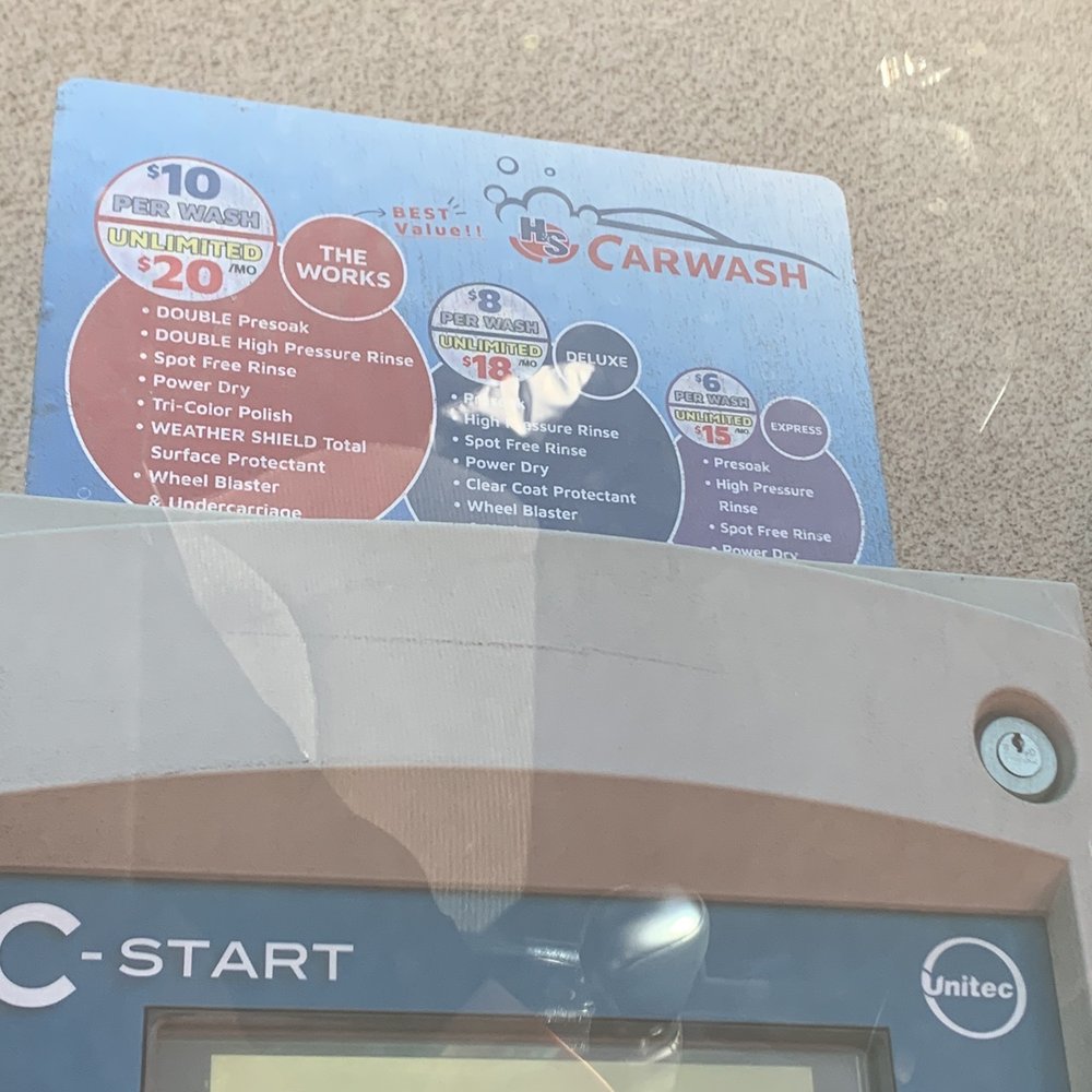Carwash prices