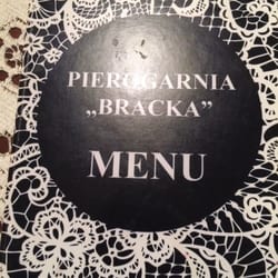 Pierogarnia Bracka - karta menu