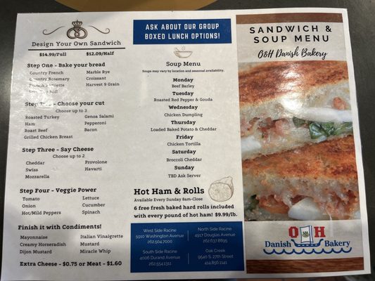 Menu photo 4 O&H Danish Bakery Racine, WI Menu photo 4 O&H Danish Bakery Racine, WI