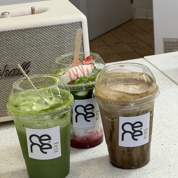 Ceré Tea - matcha einspanner, kokuto hojicha, strawberry matcha einspanner - Bubble Tea Near Me - Milpitas, California Ceré Tea - matcha einspanner, kokuto hojicha, strawberry matcha einspanner - Bubble Tea Near Me - Milpitas, California