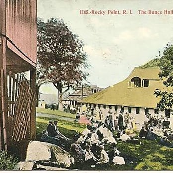 Rocky Point State Park - Old postcard of dance hall - Parks Near Me - Warwick, Rhode Island