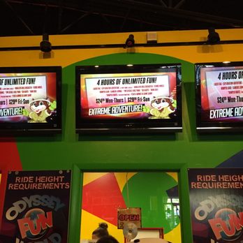 Odyssey Fun World - The prices for Unlimited Fun for Extreme Adventures M-F. - Amusement Parks Near Me - Tinley Park, Illinois Odyssey Fun World - The prices for Unlimited Fun for Extreme Adventures M-F. - Amusement Parks Near Me - Tinley Park, Illinois