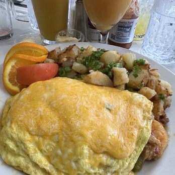 Flavor Table - Shrimp and Crab Omelette with potatoes and Orange Juice!! - Cajun/Creole Near Me - Los Angeles, California Flavor Table - Shrimp and Crab Omelette with potatoes and Orange Juice!! - Cajun/Creole Near Me - Los Angeles, California