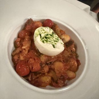 Massimo's - Secondi: Gnocchi (potato gnocchi, roasted eggplant, cherry tomato sauce, burrata, basil) - Italian Near Me - Long Beach, California Massimo's - Secondi: Gnocchi (potato gnocchi, roasted eggplant, cherry tomato sauce, burrata, basil) - Italian Near Me - Long Beach, California