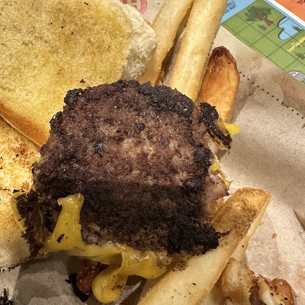A burger that my  5!year old Gg Baby refused to eat
