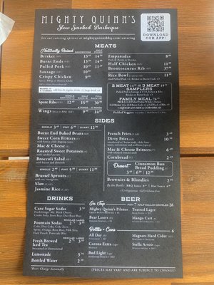 Menu photo 6 Mighty Quinn's Barbeque Tampa, FL Menu photo 6 Mighty Quinn's Barbeque Tampa, FL