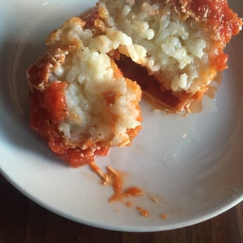 Tonno Gloucester - The inside of the arancini - Italian Near Me - Gloucester, Massachusetts
