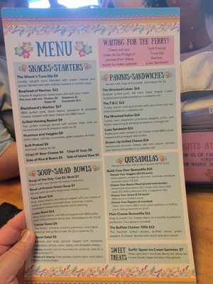Menu photo 1 The Wreck Hatteras, NC Menu photo 1 The Wreck Hatteras, NC