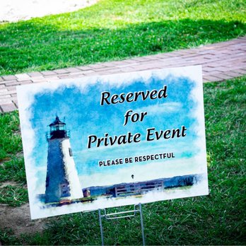 Concord Point Lighthouse - Private events signs placed for our privacy of our wedding - Museums Near Me - Havre De Grace, Maryland Concord Point Lighthouse - Private events signs placed for our privacy of our wedding - Museums Near Me - Havre De Grace, Maryland