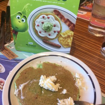 IHOP - Holiday Grinch pancakes, or lack there of. - Breakfast & Brunch Near Me - Rosenberg, Texas