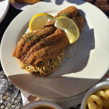 Nola Jane Restaurant & Bar - Fried catfish over dirty rice - Cajun/Creole Near Me - Denver, Colorado Nola Jane Restaurant & Bar - Fried catfish over dirty rice - Cajun/Creole Near Me - Denver, Colorado