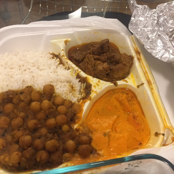 Thali - Take home. Sad the sauce leaked into the bag - Indian Near Me - Montreal, Quebec