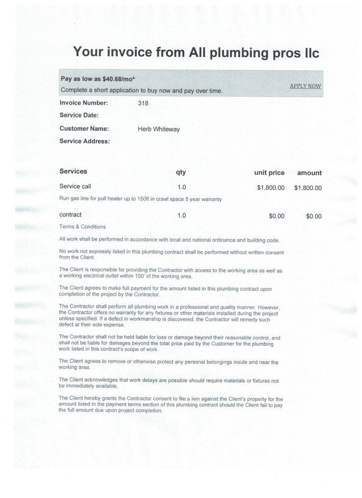 Slide of All Plumbing Pros