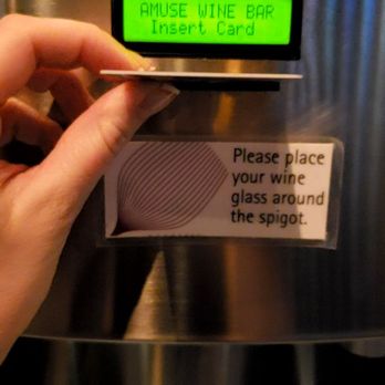 Amuse Wine Bar - Insert preloaded amuse card into the dispenser and select wine to pour into your glass. - Wine Bars Near Me - Honolulu, Hawaii