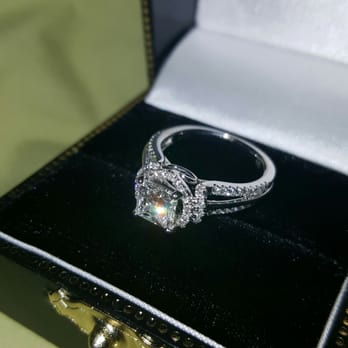Robert Palma Designs - The setting put together with a princess cut diamond. So in love! Now putting it back, he doesn't know I found it. Lol! - Jewelry Near Me - Honolulu, Hawaii