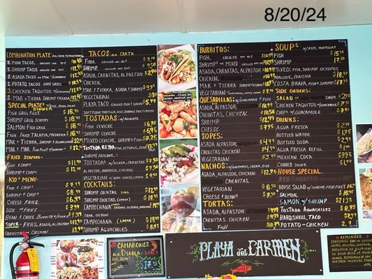 Menu photo 2 Playa Del Carmen Seafood & Grill Pasadena, CA Menu photo 2 Playa Del Carmen Seafood & Grill Pasadena, CA