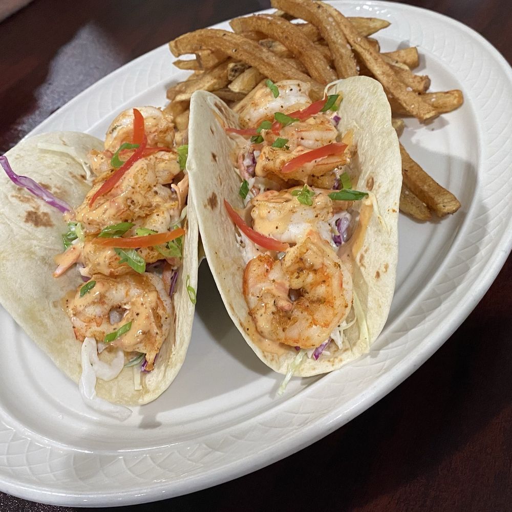 Lafourche Landing - Shrimp tacos (full of flavor) and fresh cut French fries! - Salad Near Me - Golden Meadow, Louisiana Lafourche Landing - Shrimp tacos (full of flavor) and fresh cut French fries! - Salad Near Me - Golden Meadow, Louisiana