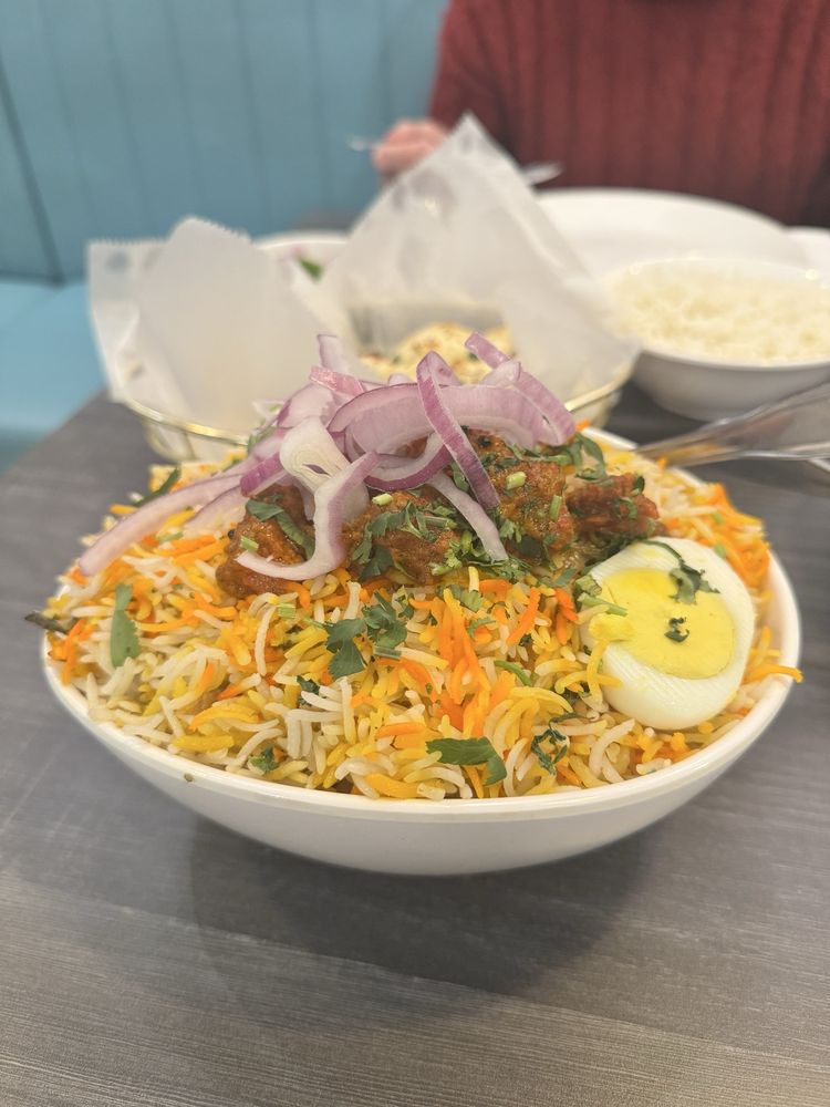 Food from Bawarchi Biryani