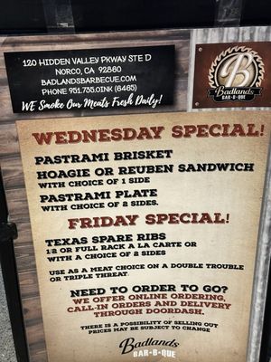 Menu photo 7 Badlands BBQ Norco, CA Menu photo 7 Badlands BBQ Norco, CA