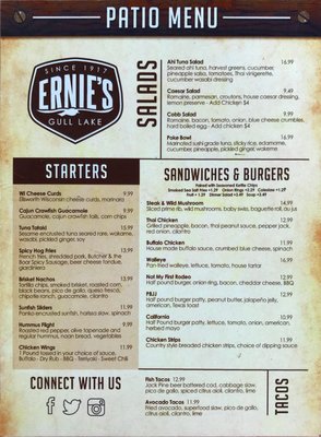 Menu photo 7 Ernie's On Gull Brainerd, MN