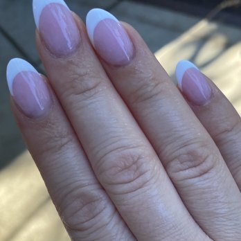Mirage Nails - Almond Shape French Tip - Nail Salons Near Me - Pleasant Hill, California Mirage Nails - Almond Shape French Tip - Nail Salons Near Me - Pleasant Hill, California