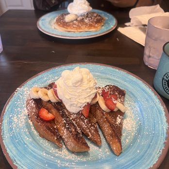 Atticus Cafe - French Toast w/ Choice of 3 toppings - Breakfast & Brunch Near Me - Anaheim, California Atticus Cafe - French Toast w/ Choice of 3 toppings - Breakfast & Brunch Near Me - Anaheim, California