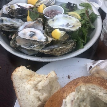 Sly McFly’s - We demolished the oysters! I usually will eat 1 or 2 but they were so fresh and tasty I couldn't stop - American Near Me - Monterey, California
